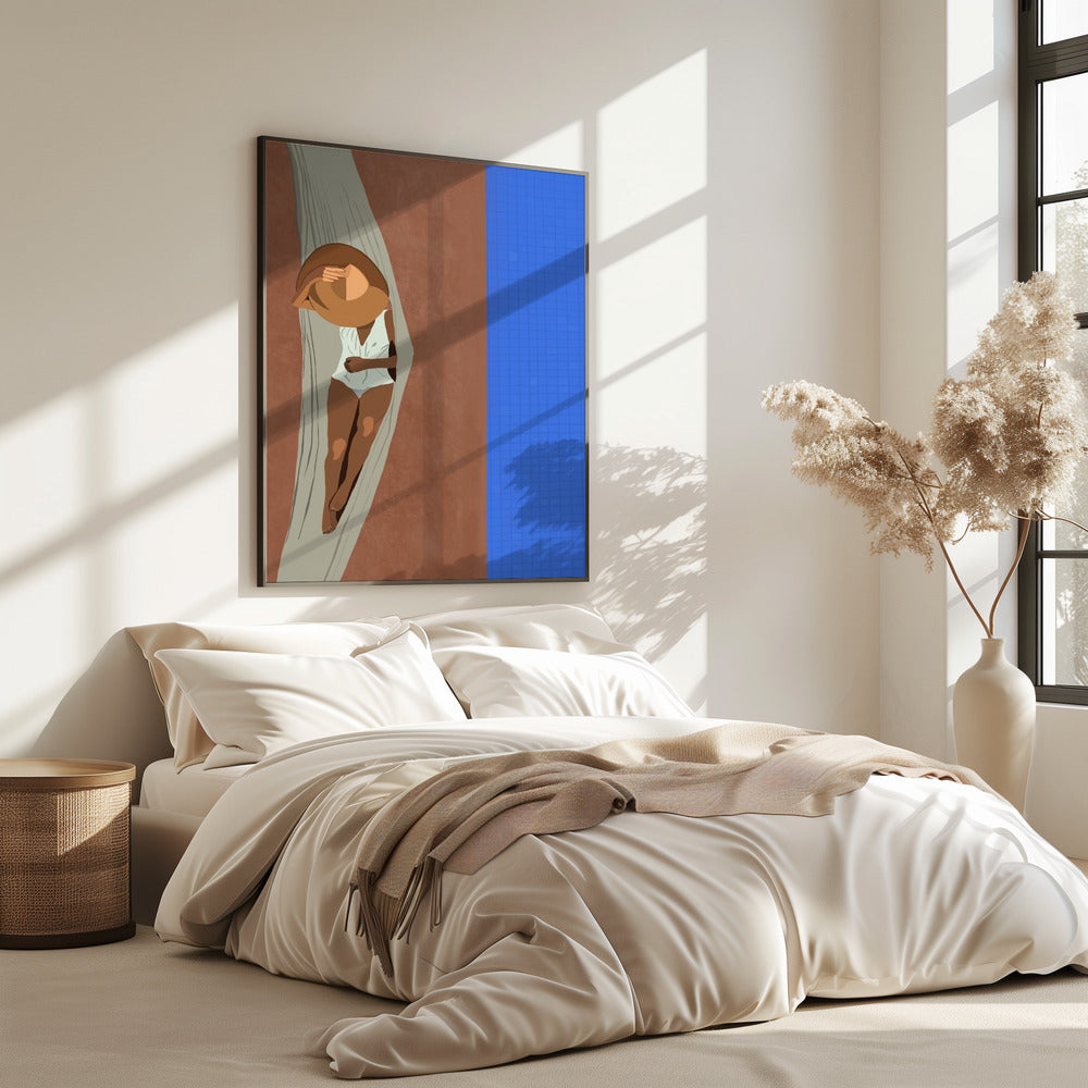 Serene Poolside | Poster
