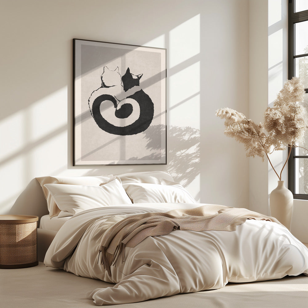 Feline Yin Yang | Poster