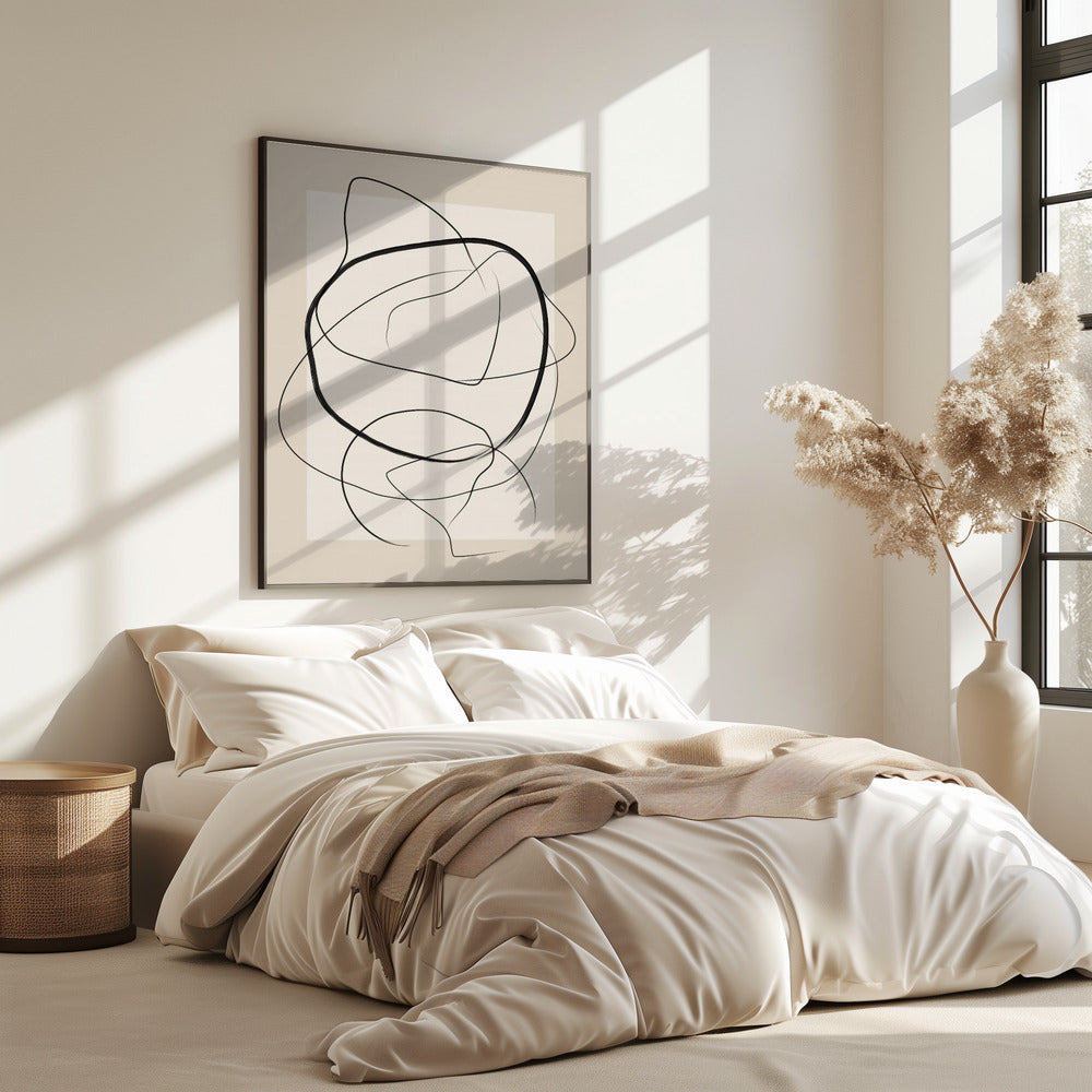 Soft Abstract Lines Art | Poster