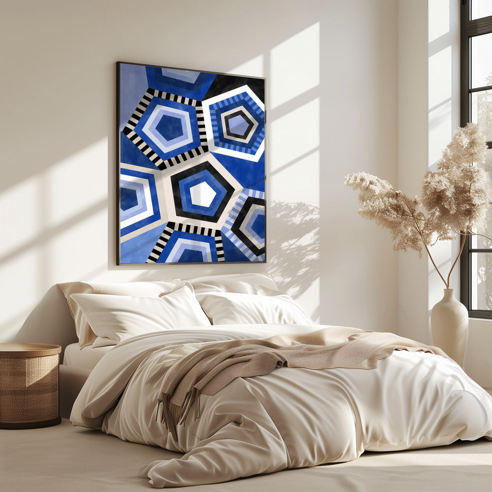 Geometric Pattern With Hexagonal Shape | Poster