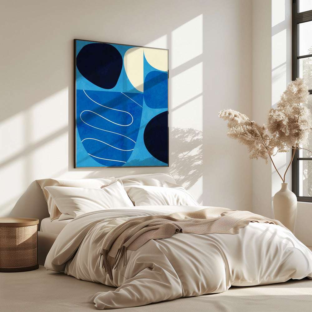 Shapes Play3 1blue | Poster