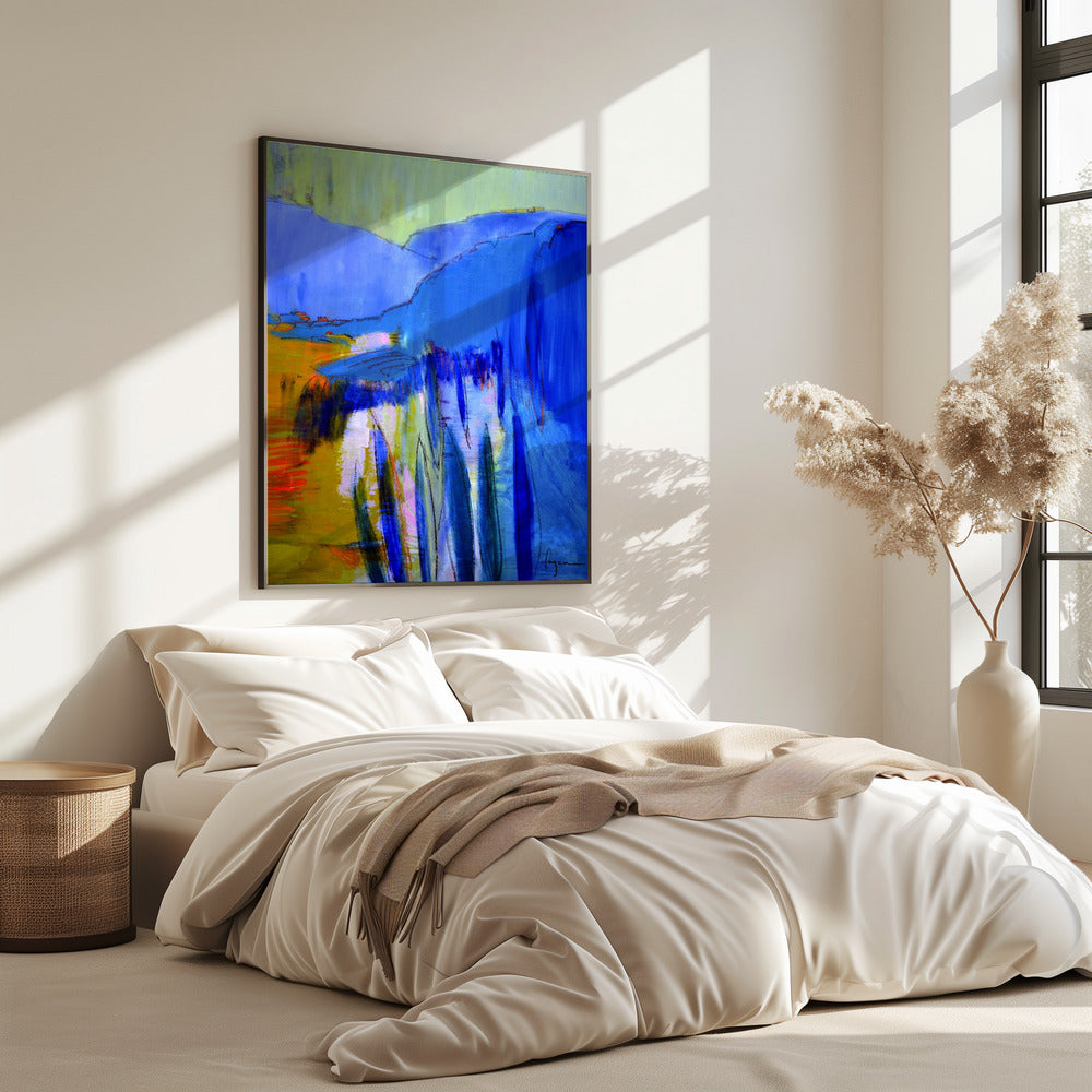 Blue Cascade Dreams | Poster