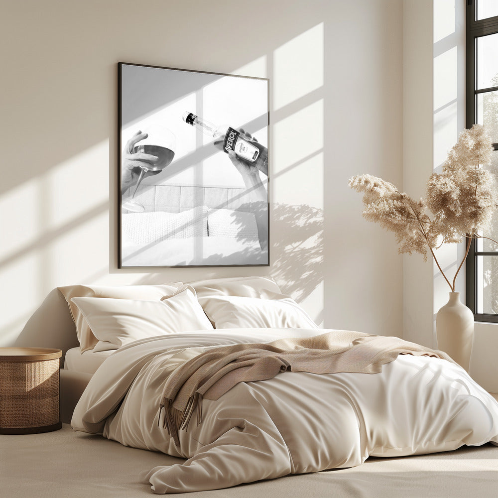 Aperol In Bed Close | Poster