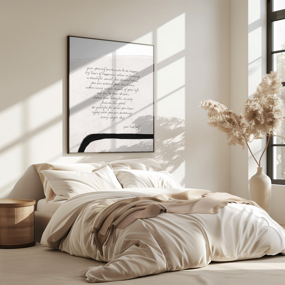 Give Yourself Permission To Be Happy | Poster