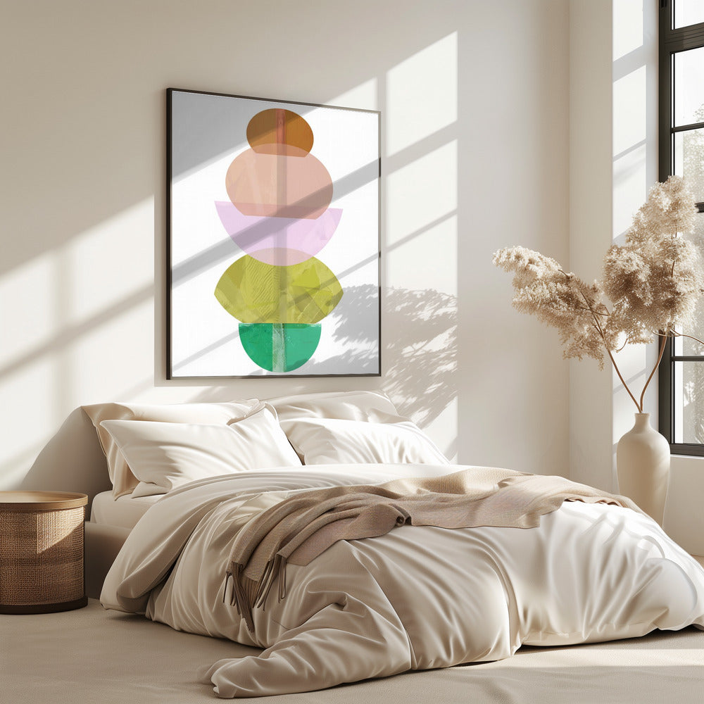 Coloured Shapes Stack 2 | Poster