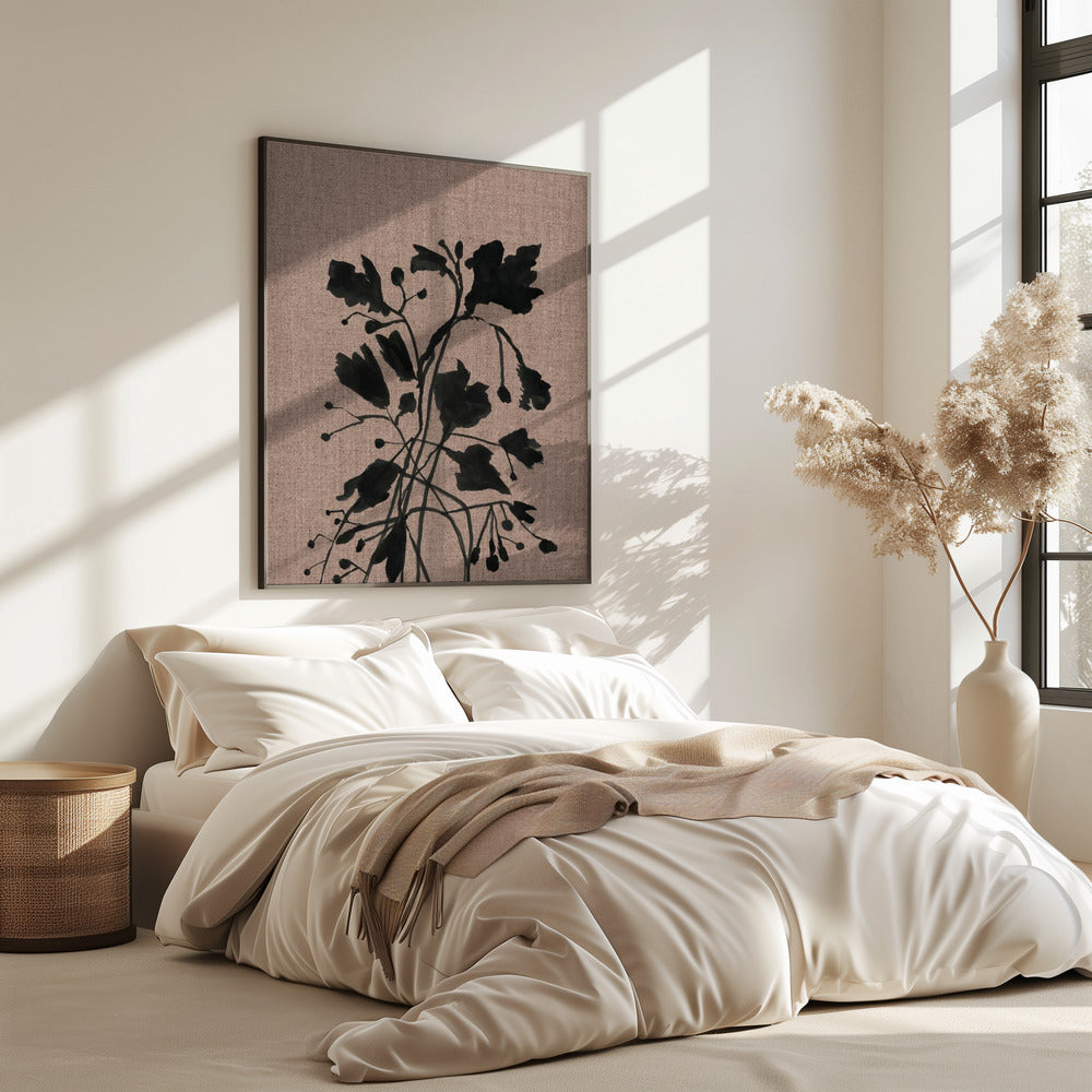 Black Floral II | Poster