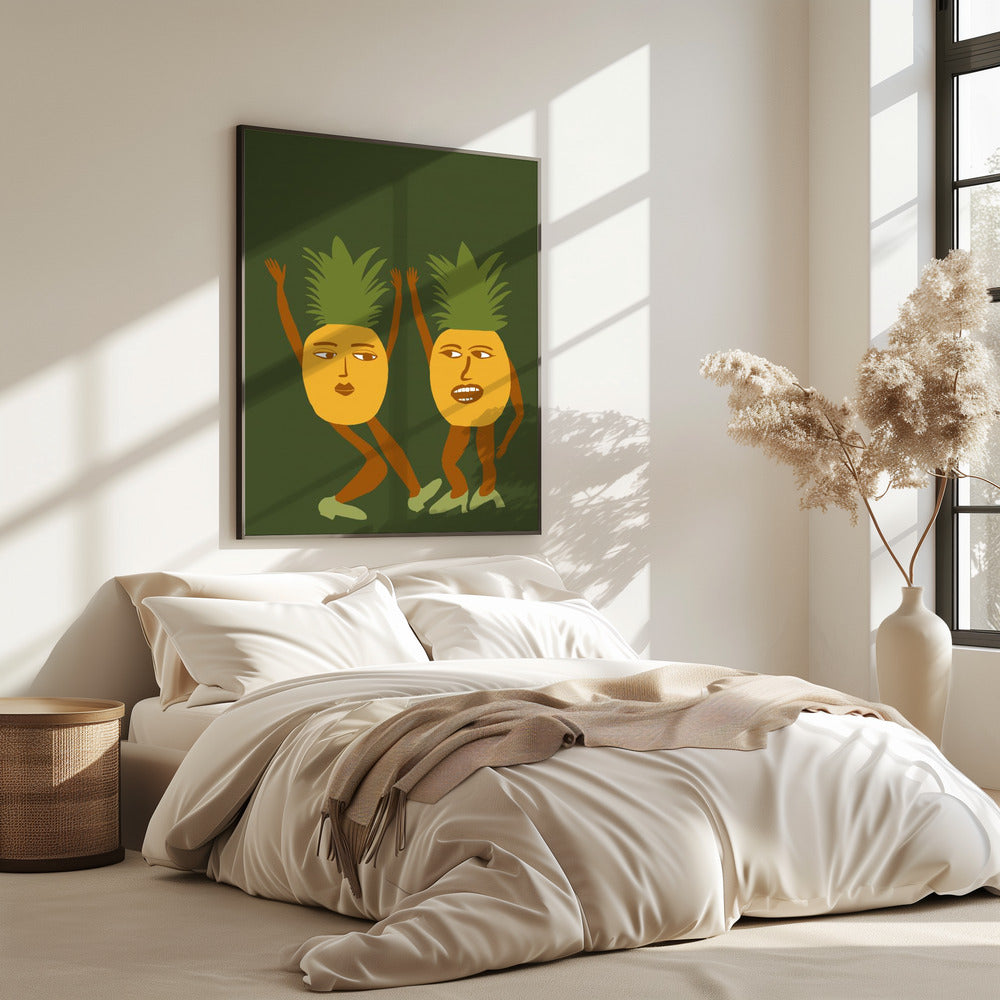 Dancing pineapples | Poster