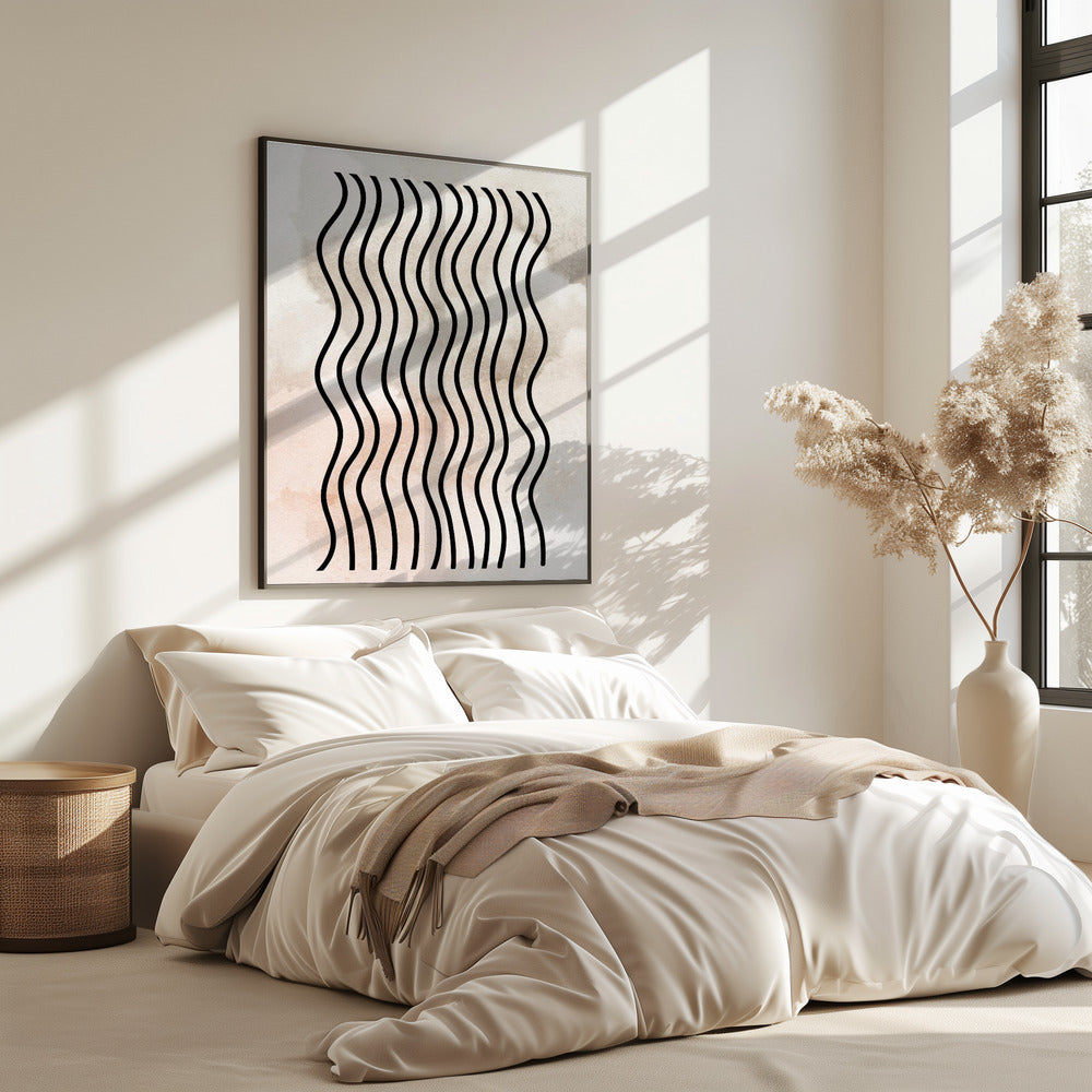 Curved Rhythm Lines | Poster