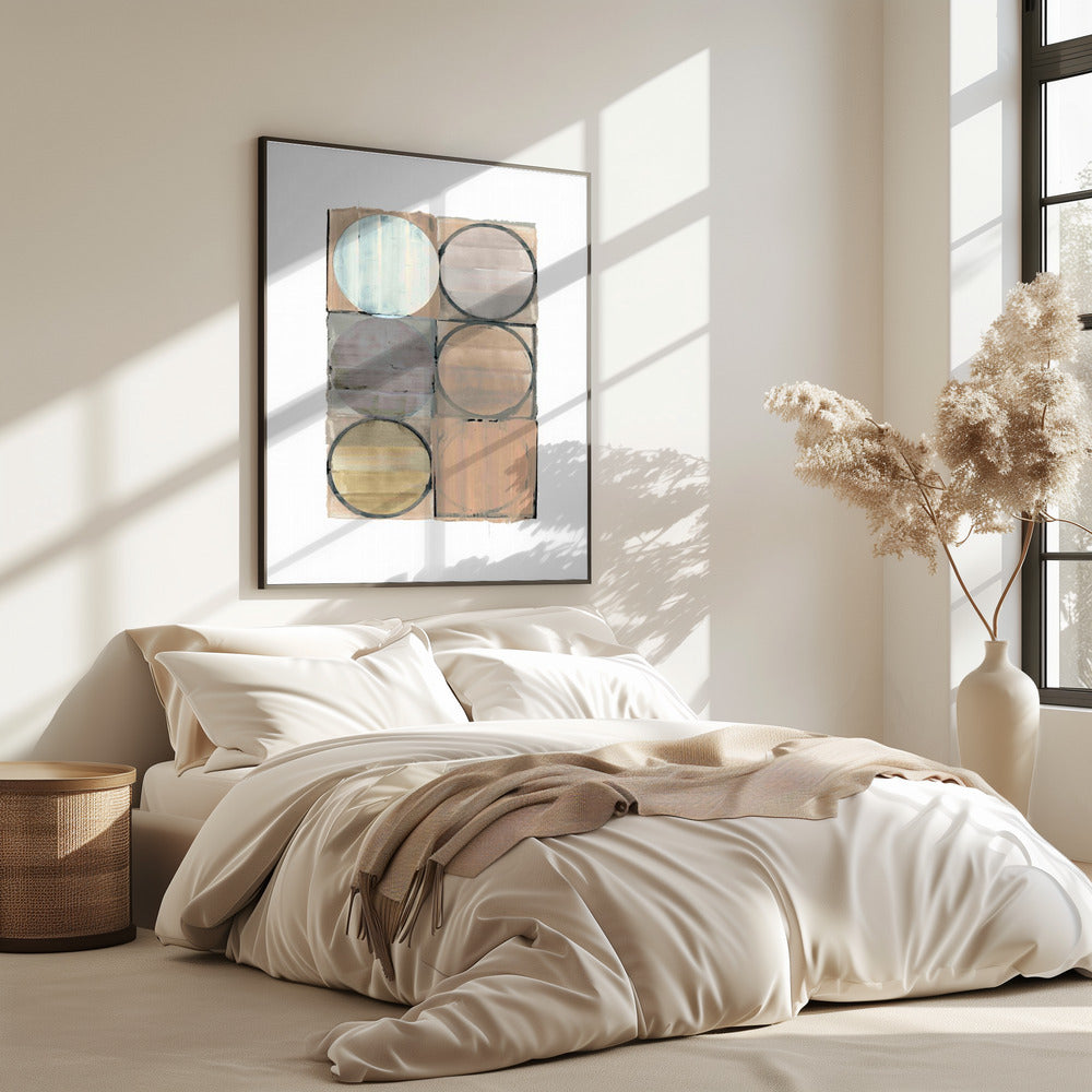 Circles In Squares No 3 | Poster