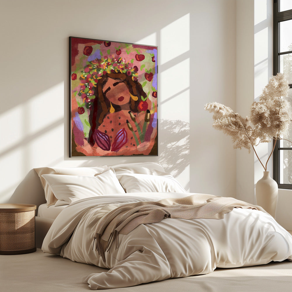 Woman and apples | Poster