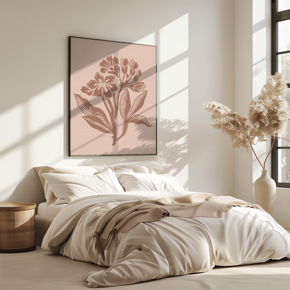 Mocha Florals | Poster