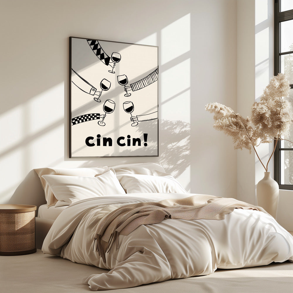 Cin cin! Wine Party with Friends | Poster