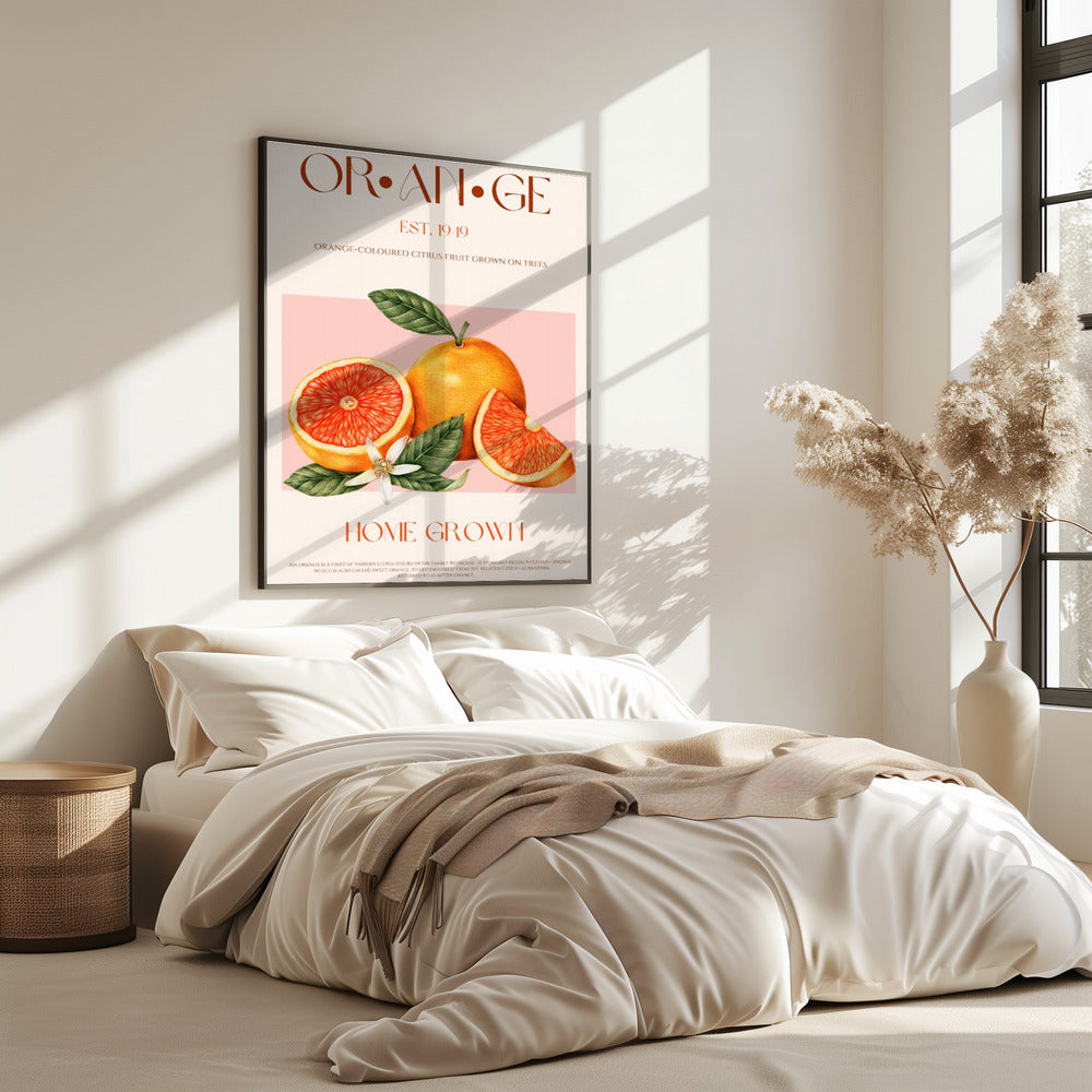 Vintage-themed With Vibrant Oranges | Poster