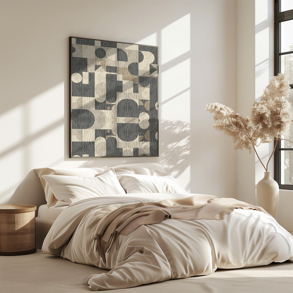 Geometric Pattern with Various Shapes | Poster
