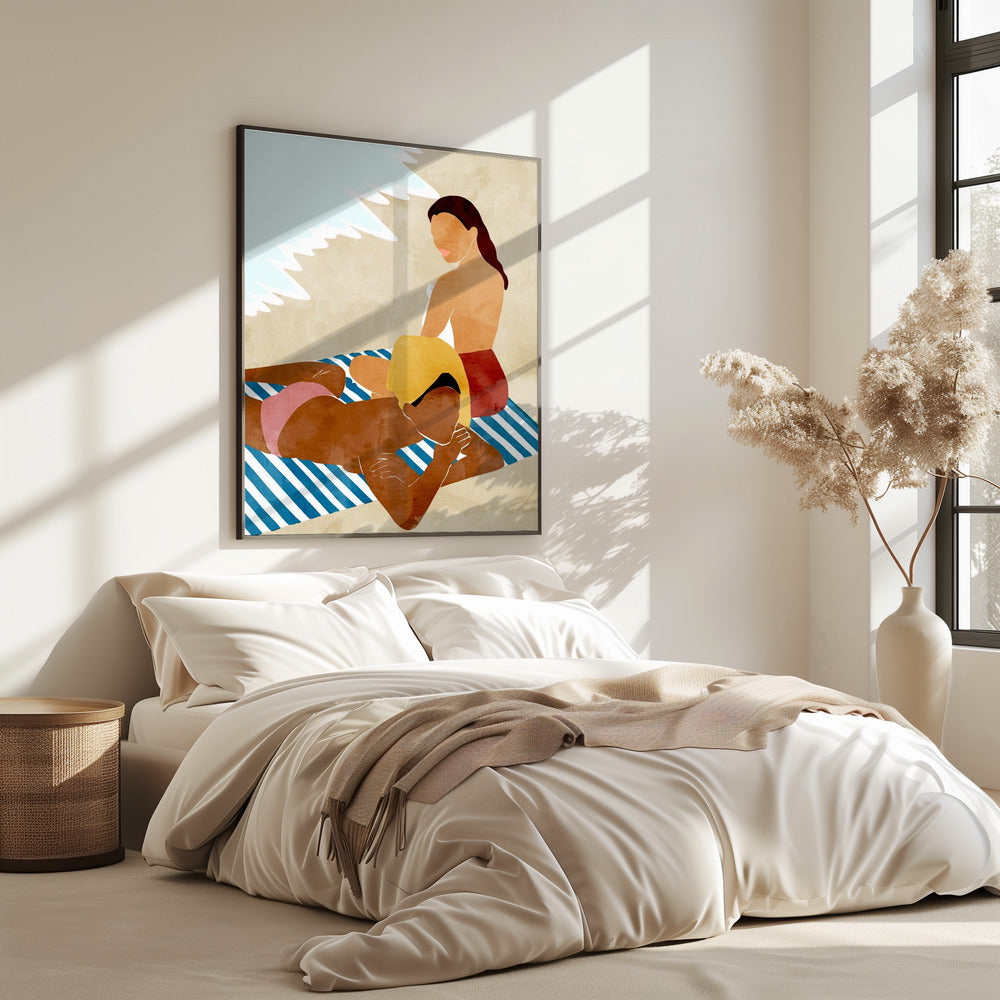 Minimalist Beach Scene | Poster