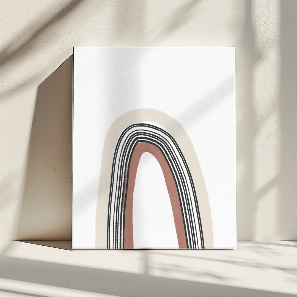 Simple Arch With Black Lines | Canvas