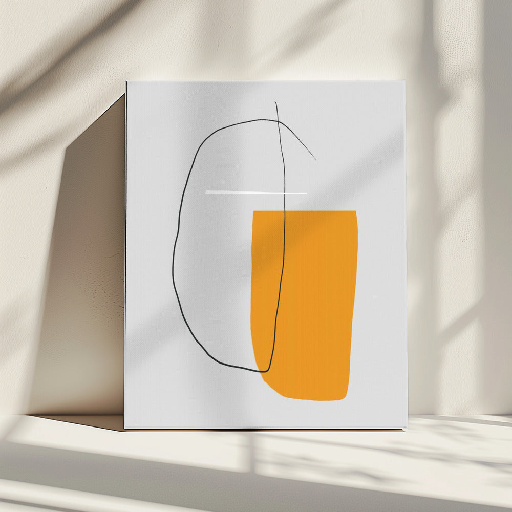 Overlapping Lines On A Gray Background | Canvas