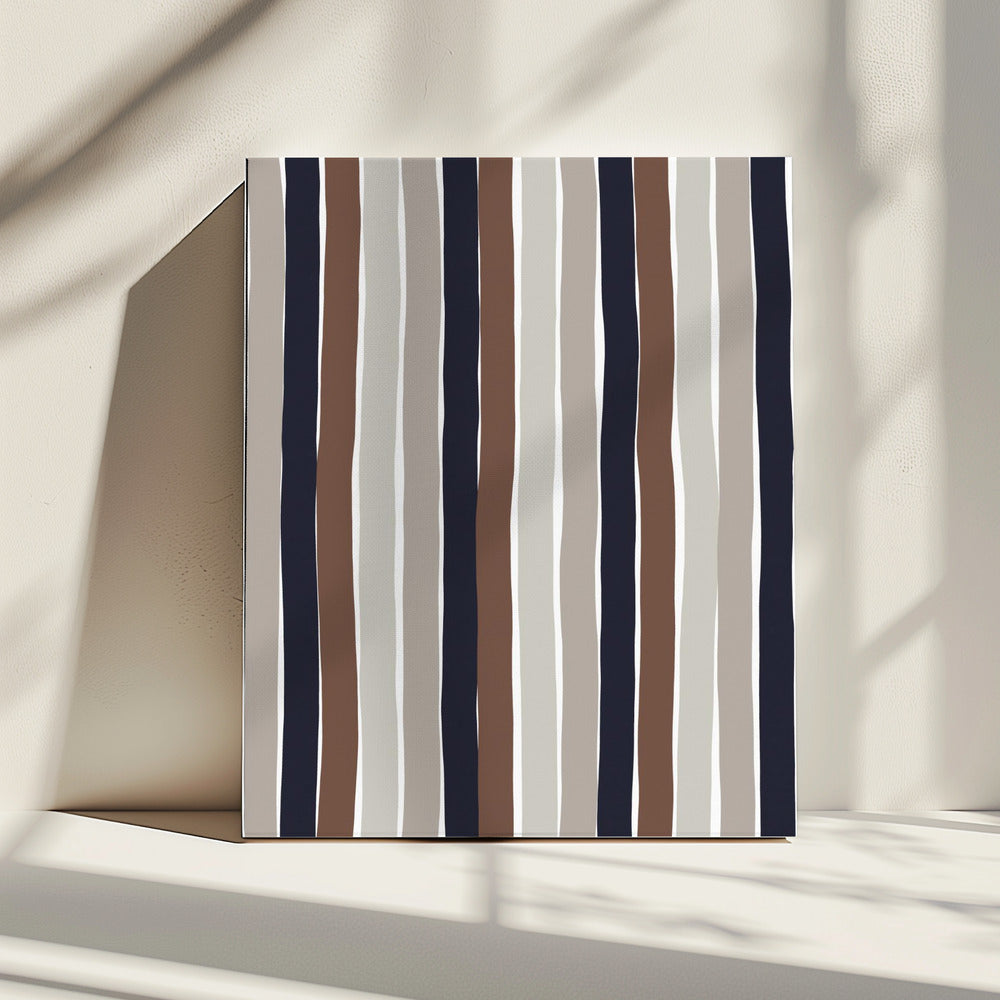 Wavy Earth Stripes | Canvas
