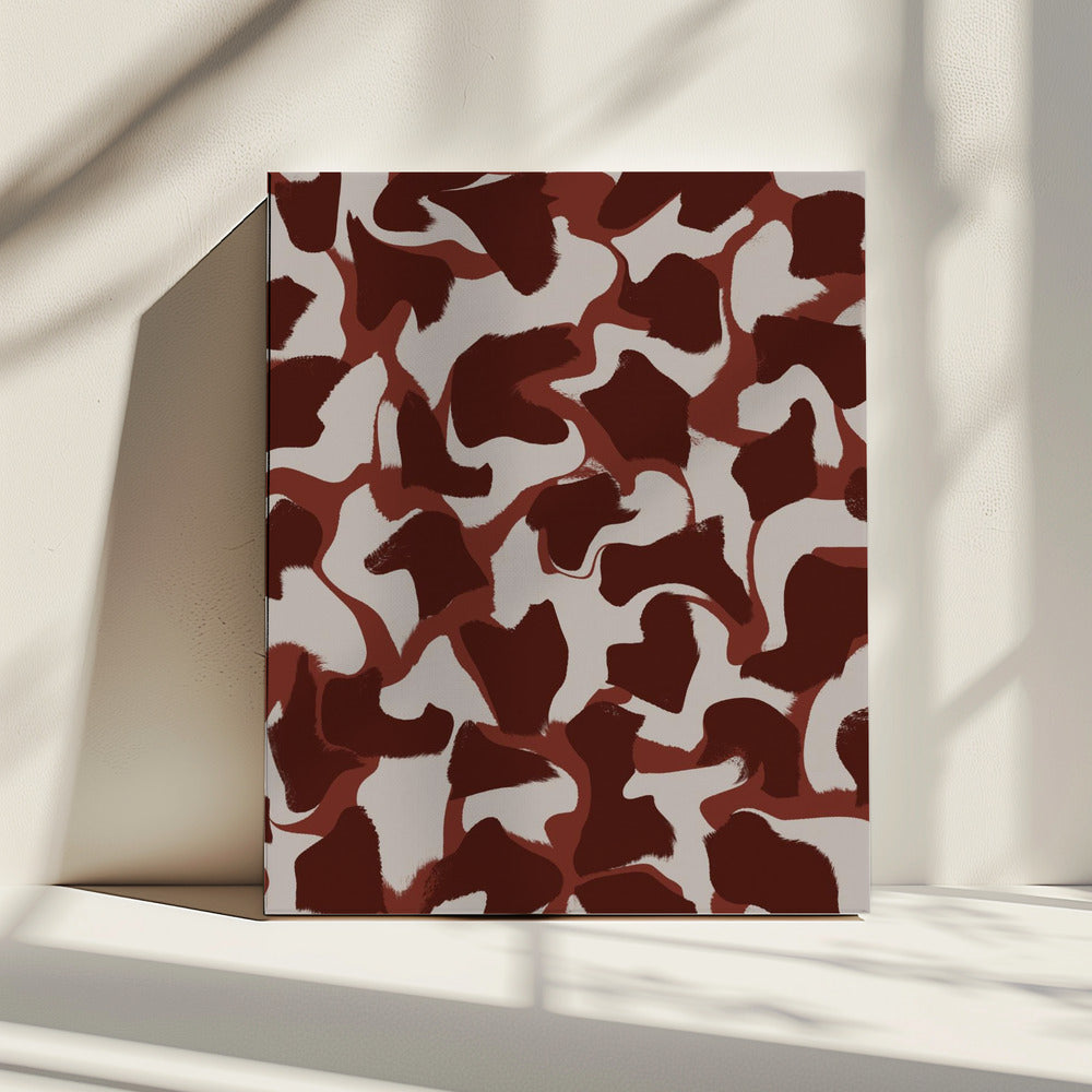 Crimson Whirls | Canvas