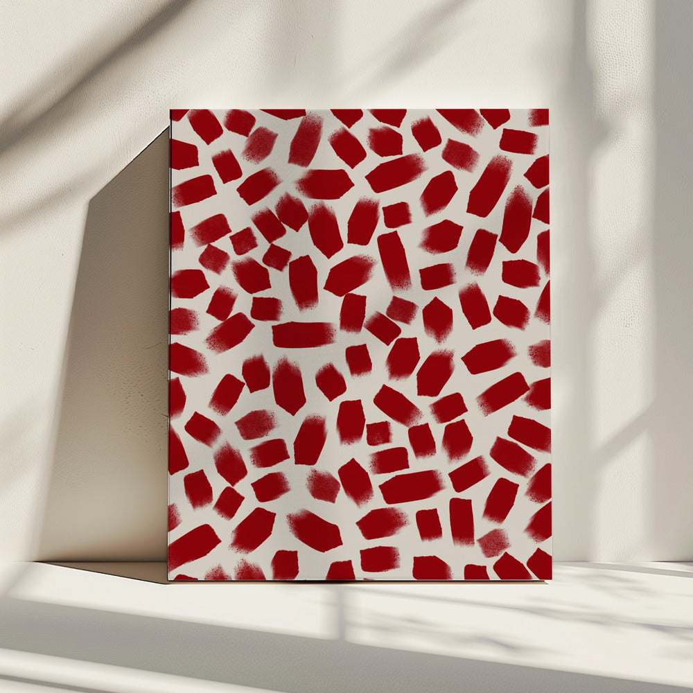 Crimson Fragments | Canvas