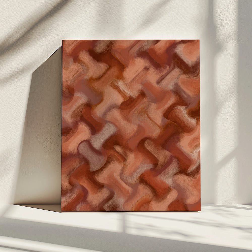 Terracotta Waves | Canvas