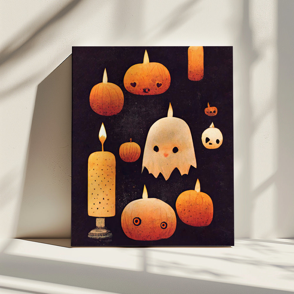 Haunted Pumpkin Glow | Canvas