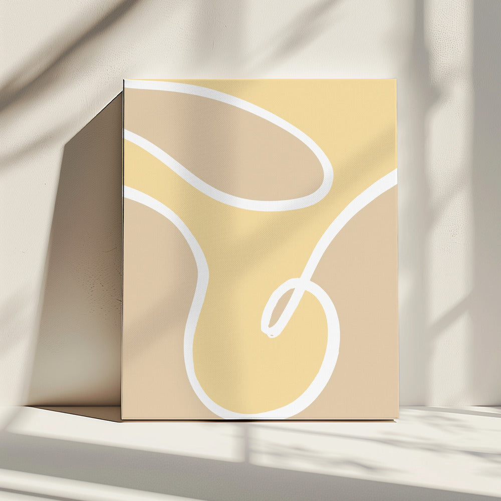 Shape 14 Yellow | Canvas