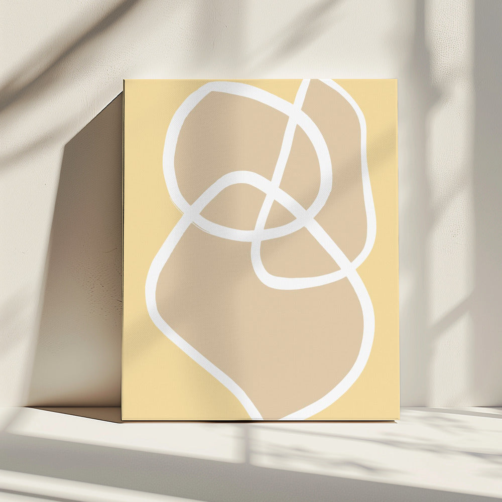 Shape 13 Yellow | Canvas