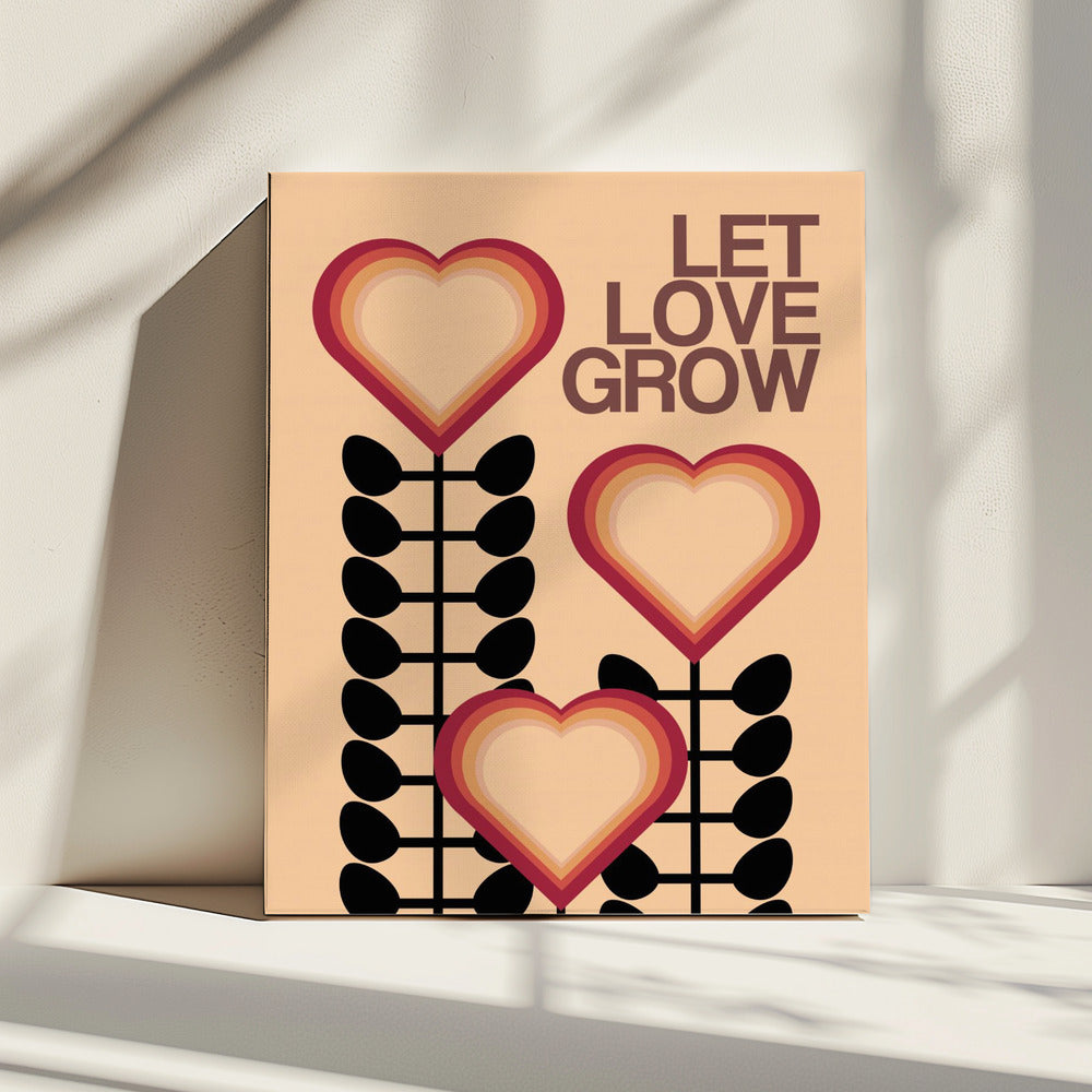 Let Love Grow Cream | Canvas