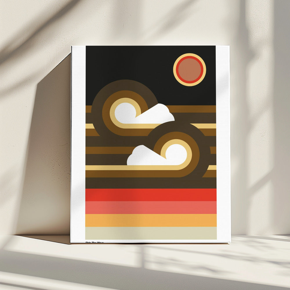 Ride The Wave Sunset | Canvas