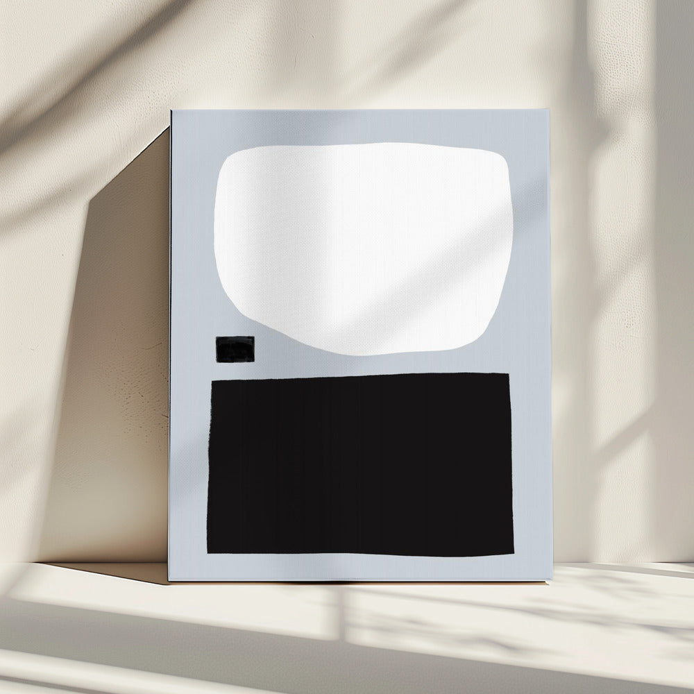 Geometric Shapes In Black And White | Canvas