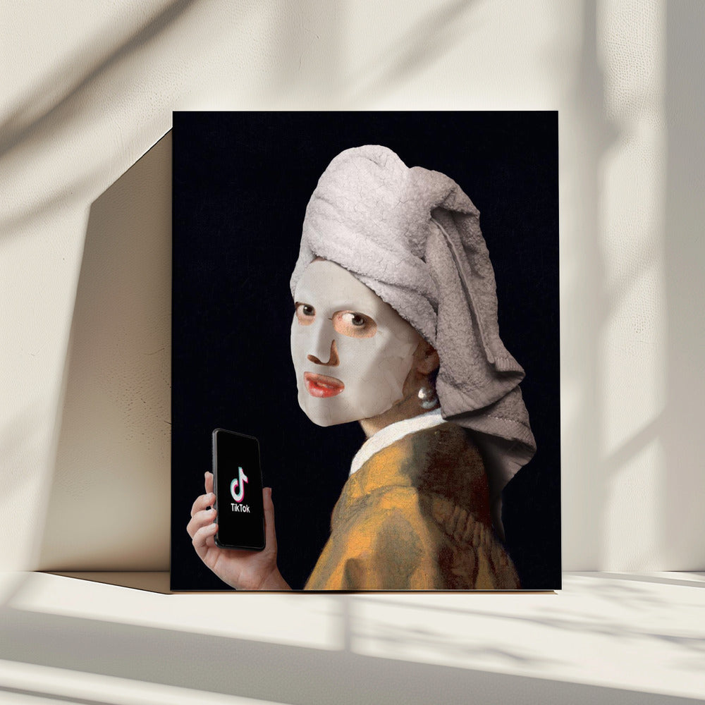 Girl with TikTok | Canvas