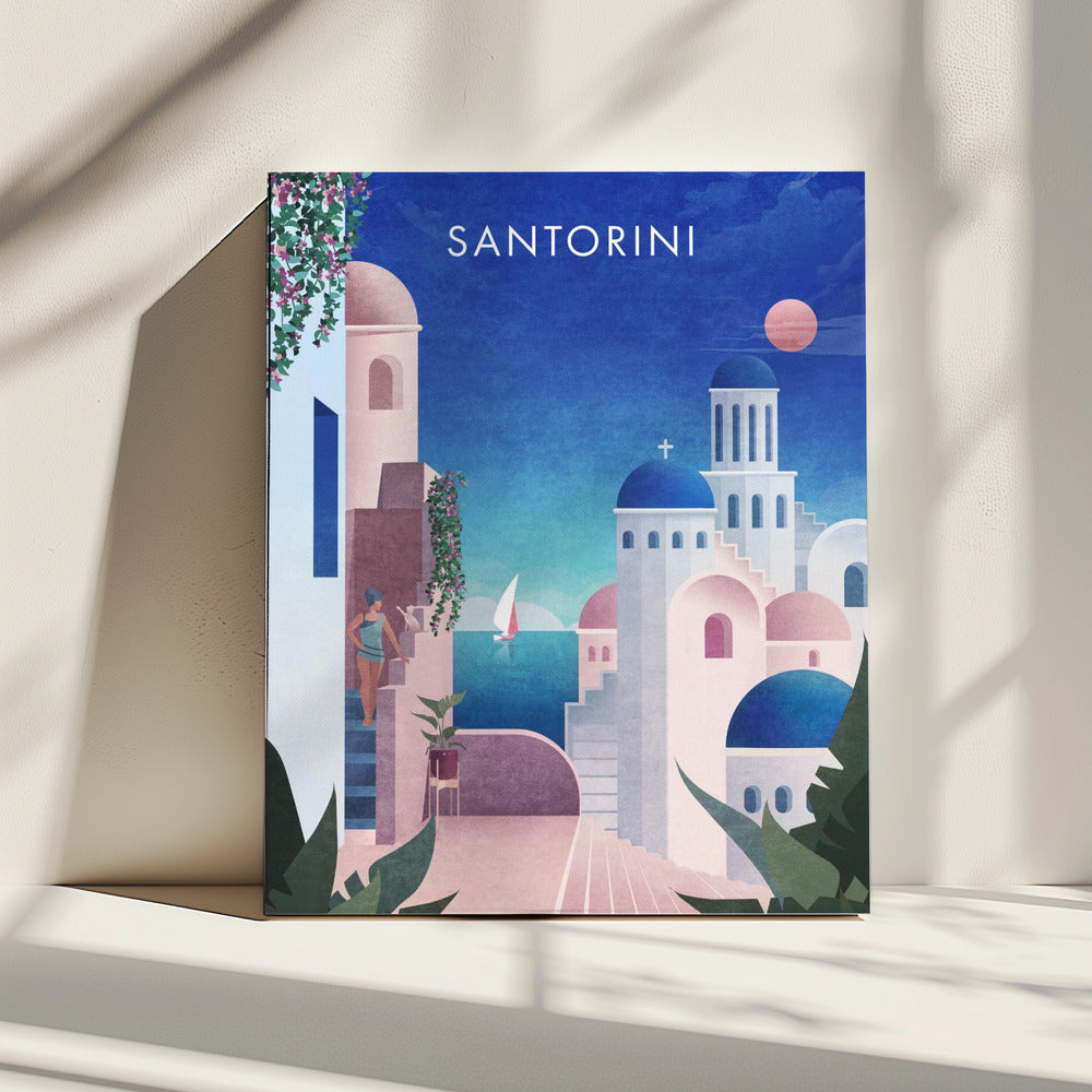 Dreamy Santorini | Canvas