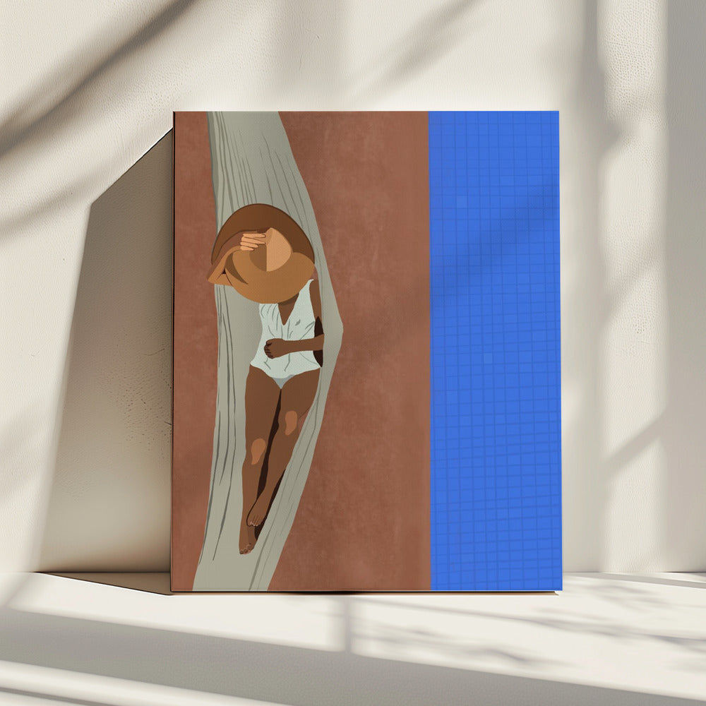 Serene Poolside | Canvas