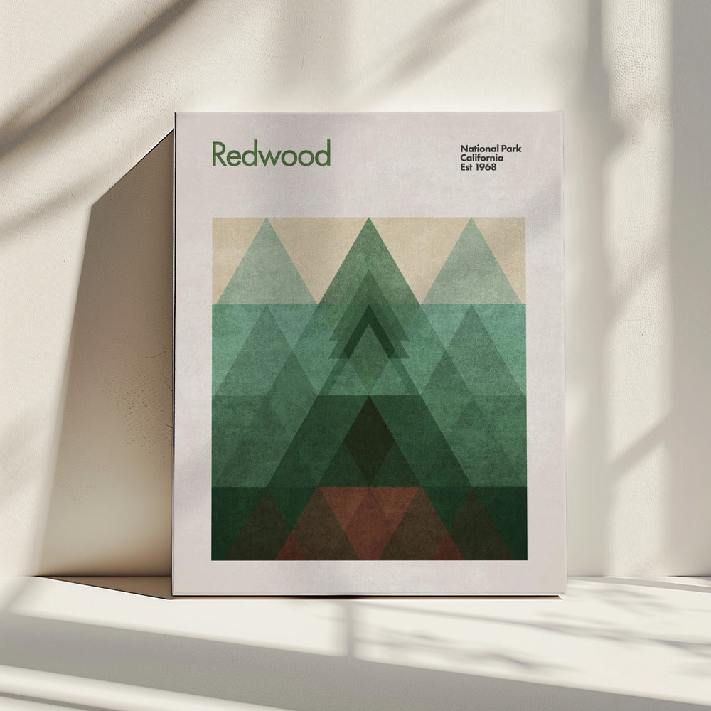 Triangular Redwood | Canvas
