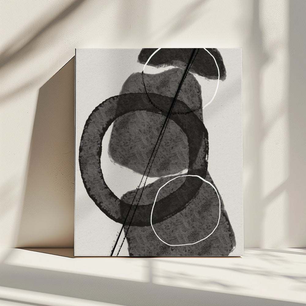 Monochrome Circles | Canvas