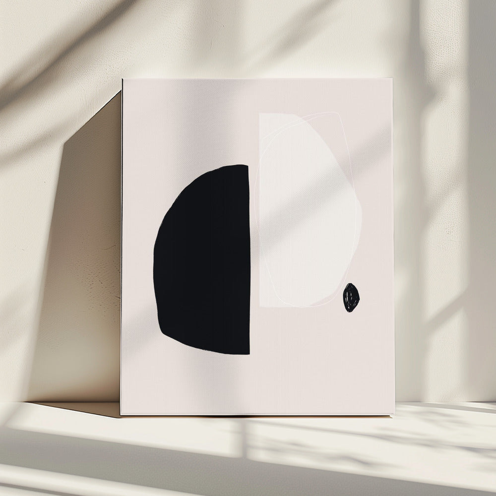 Black And White Geometric Shapes | Canvas