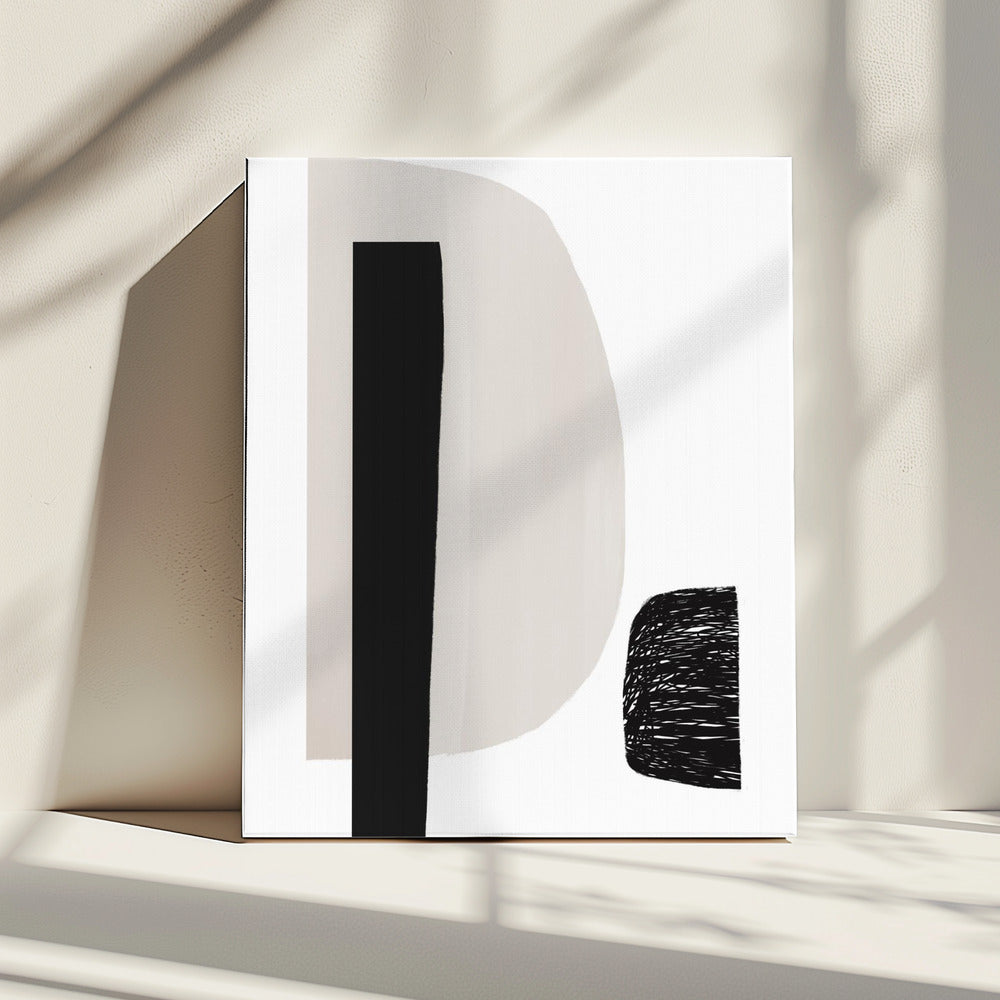 Black And White Geometric Shapes | Canvas