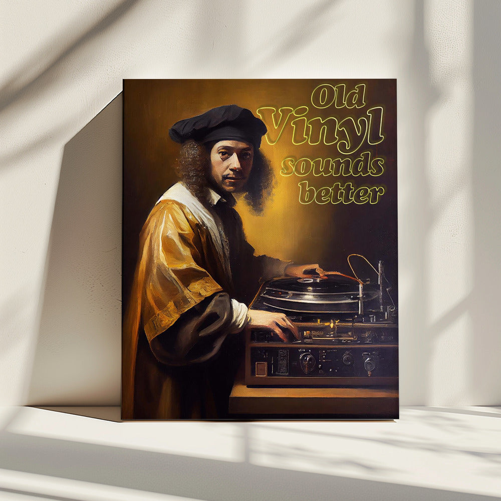Old Vinyl Sounds Better | Canvas
