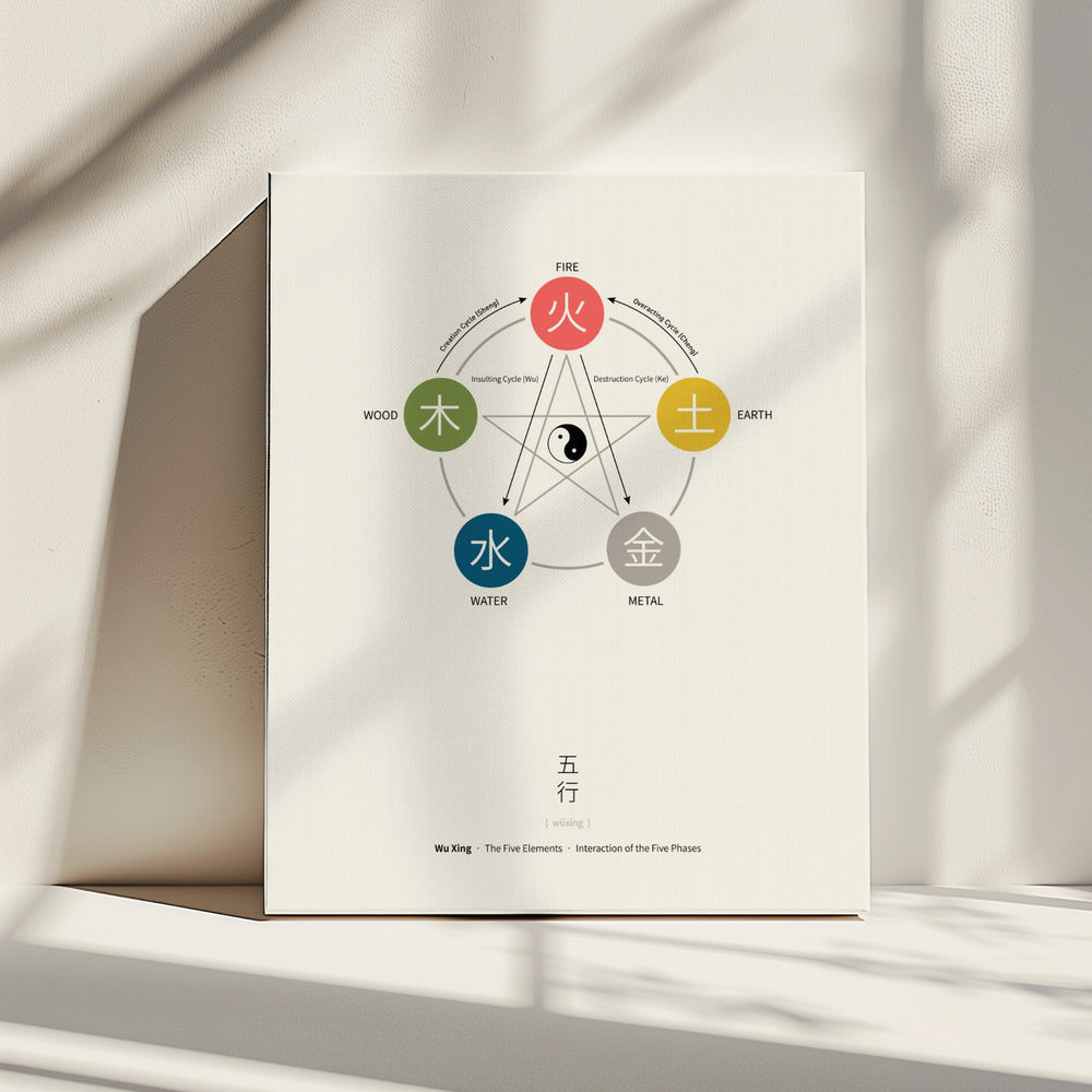 Five Elements Poster (Wu Xing) | Canvas