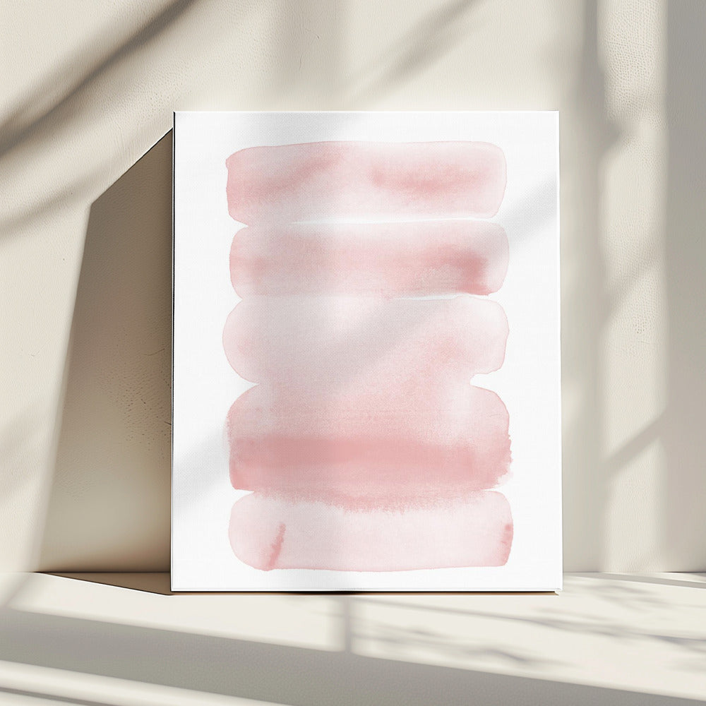 Abstract Blush Stripes | Canvas