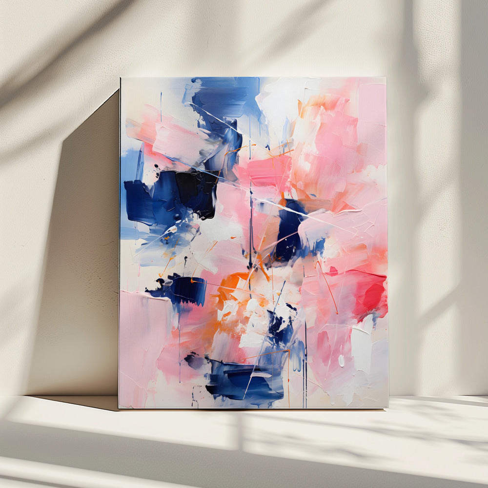 Blush Indigo Abstract Print Second 4x | Canvas