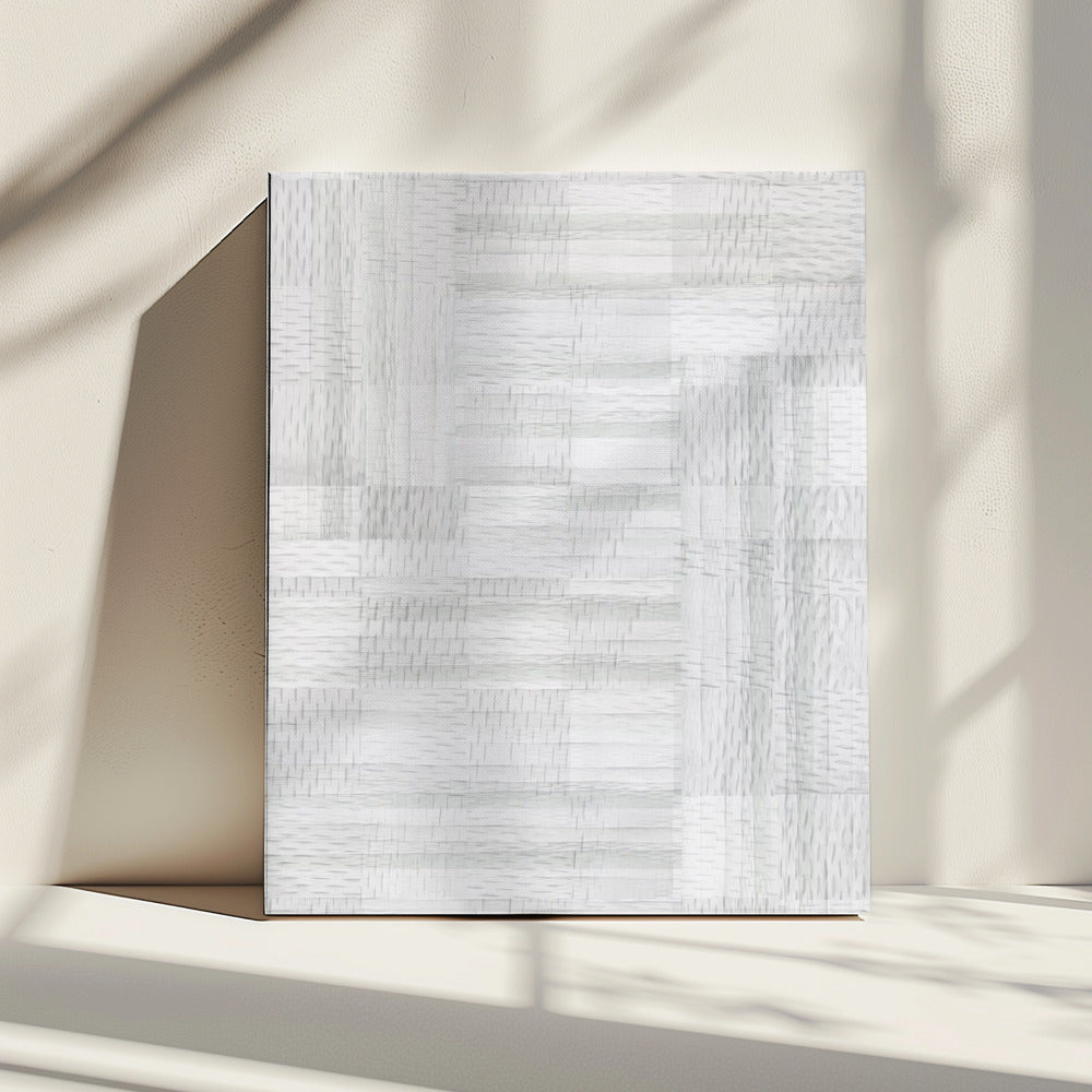 White Woven Blocks 1 | Canvas