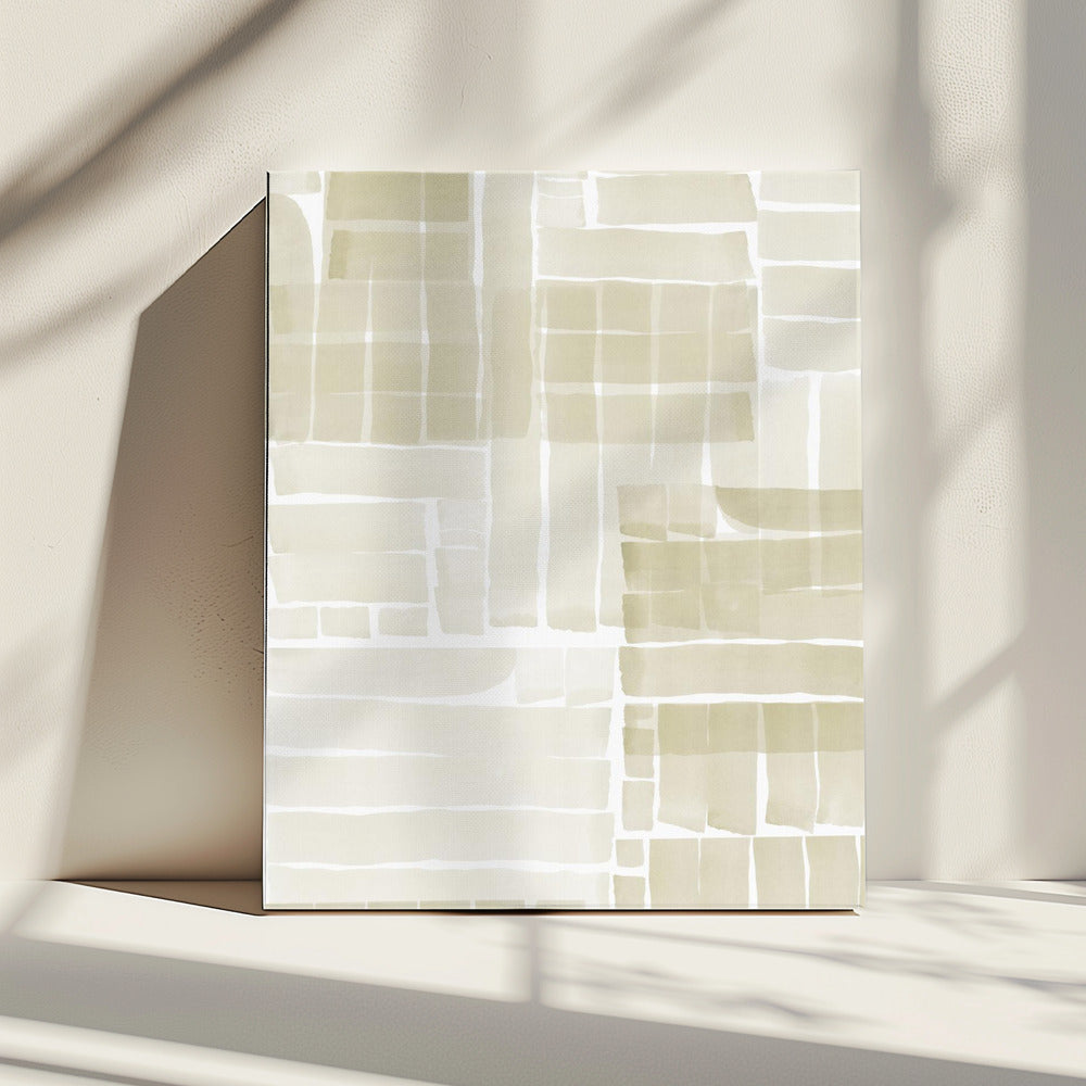 Neutral Tangle Grid 2 | Canvas