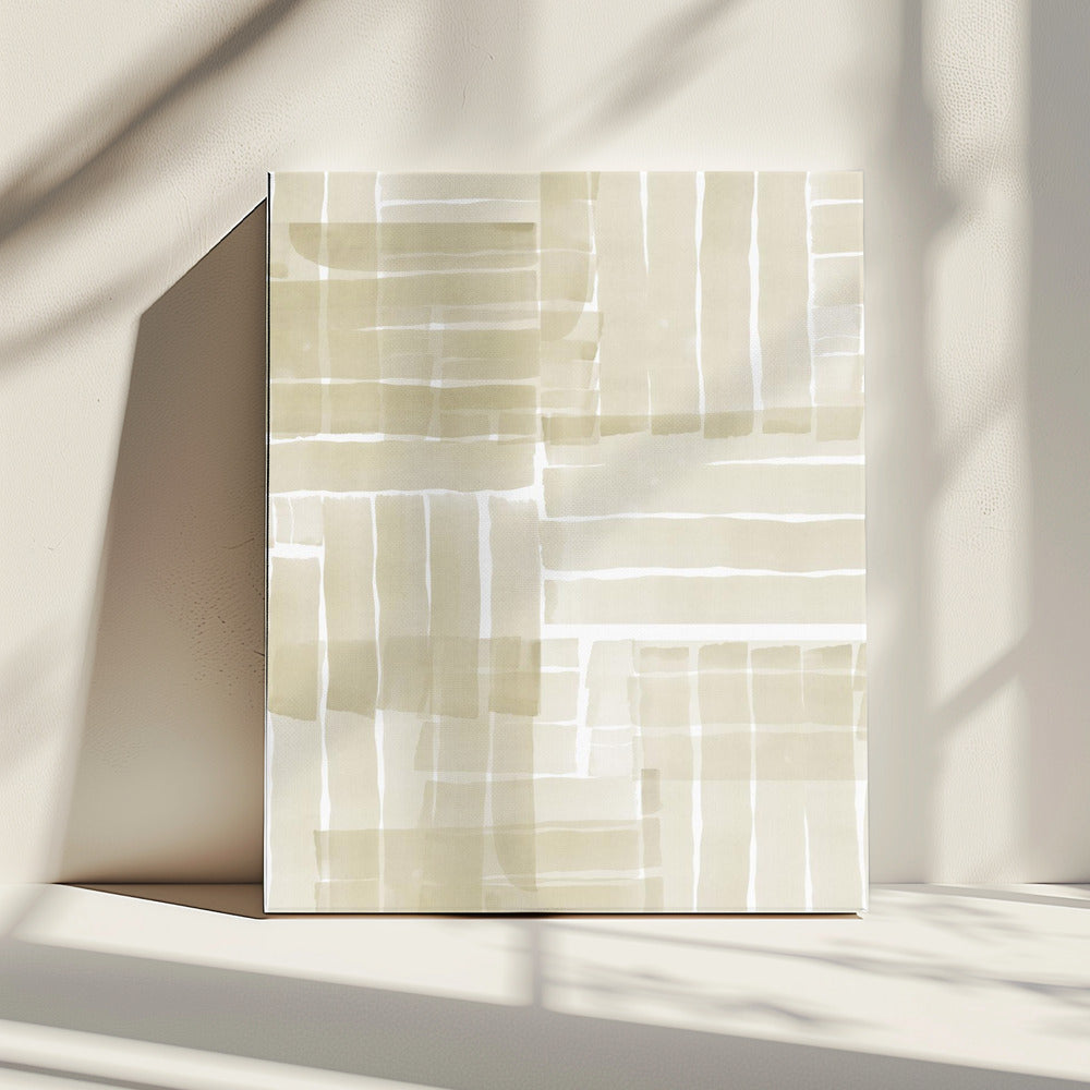 Neutral Tangle Grid 3 | Canvas