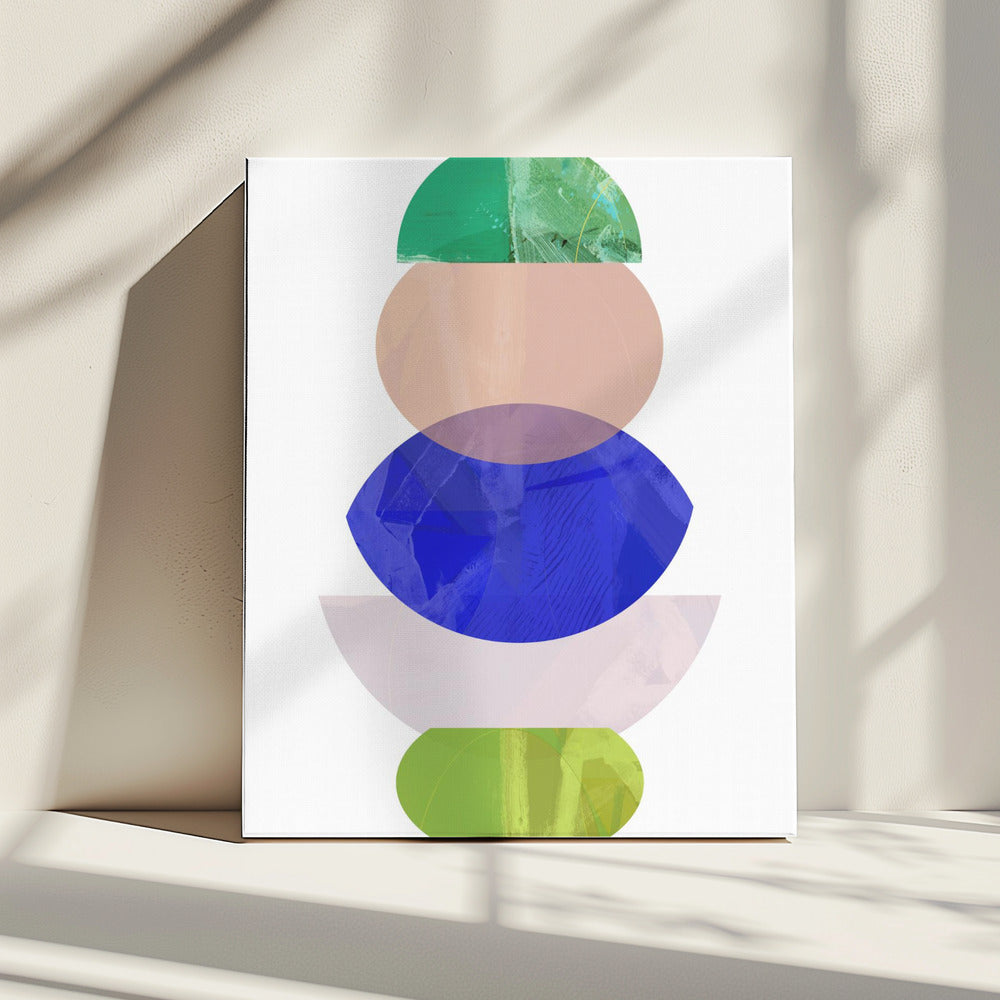Coloured Shapes Stack 1 | Canvas