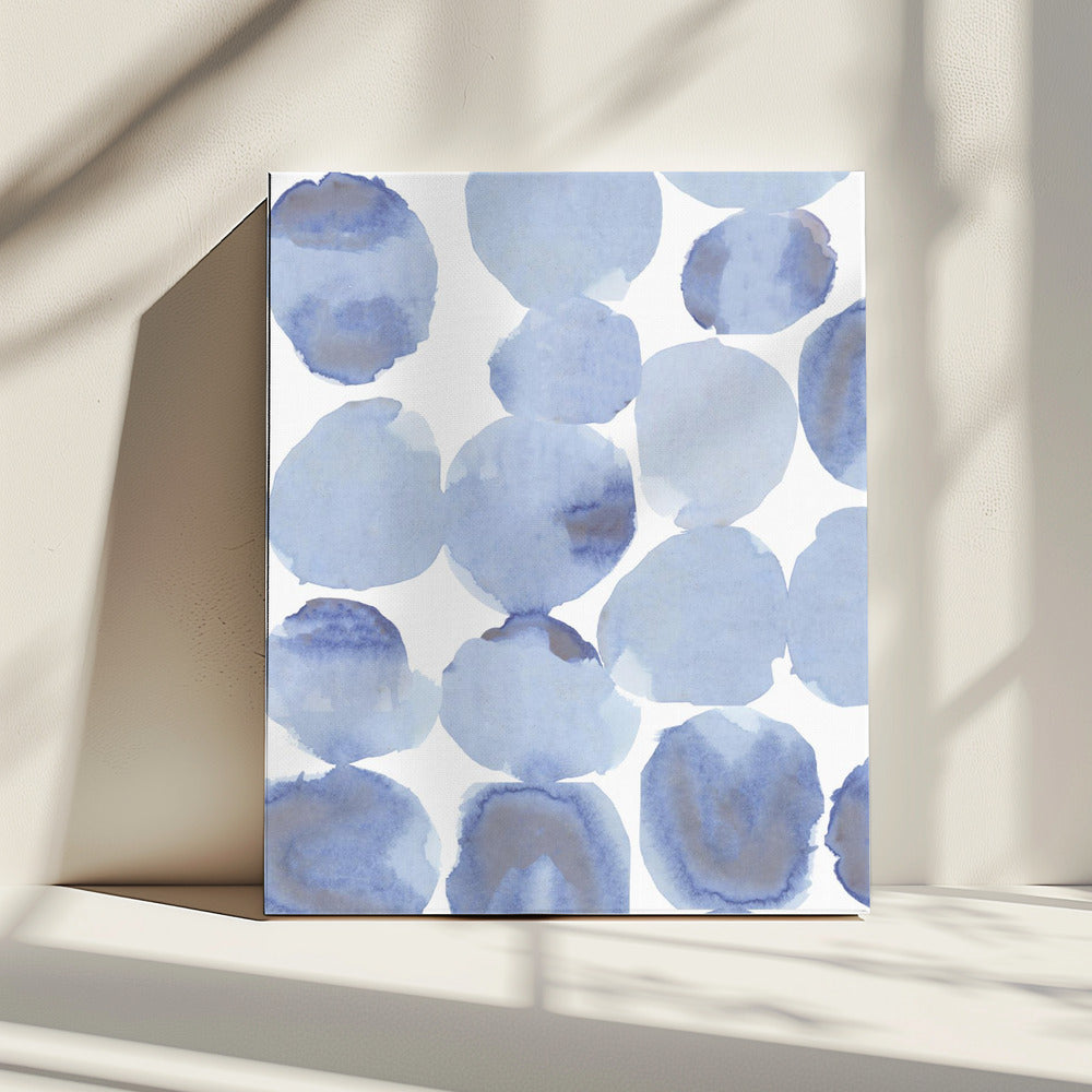 Blue Violet Gris Watercolour 1 | Canvas