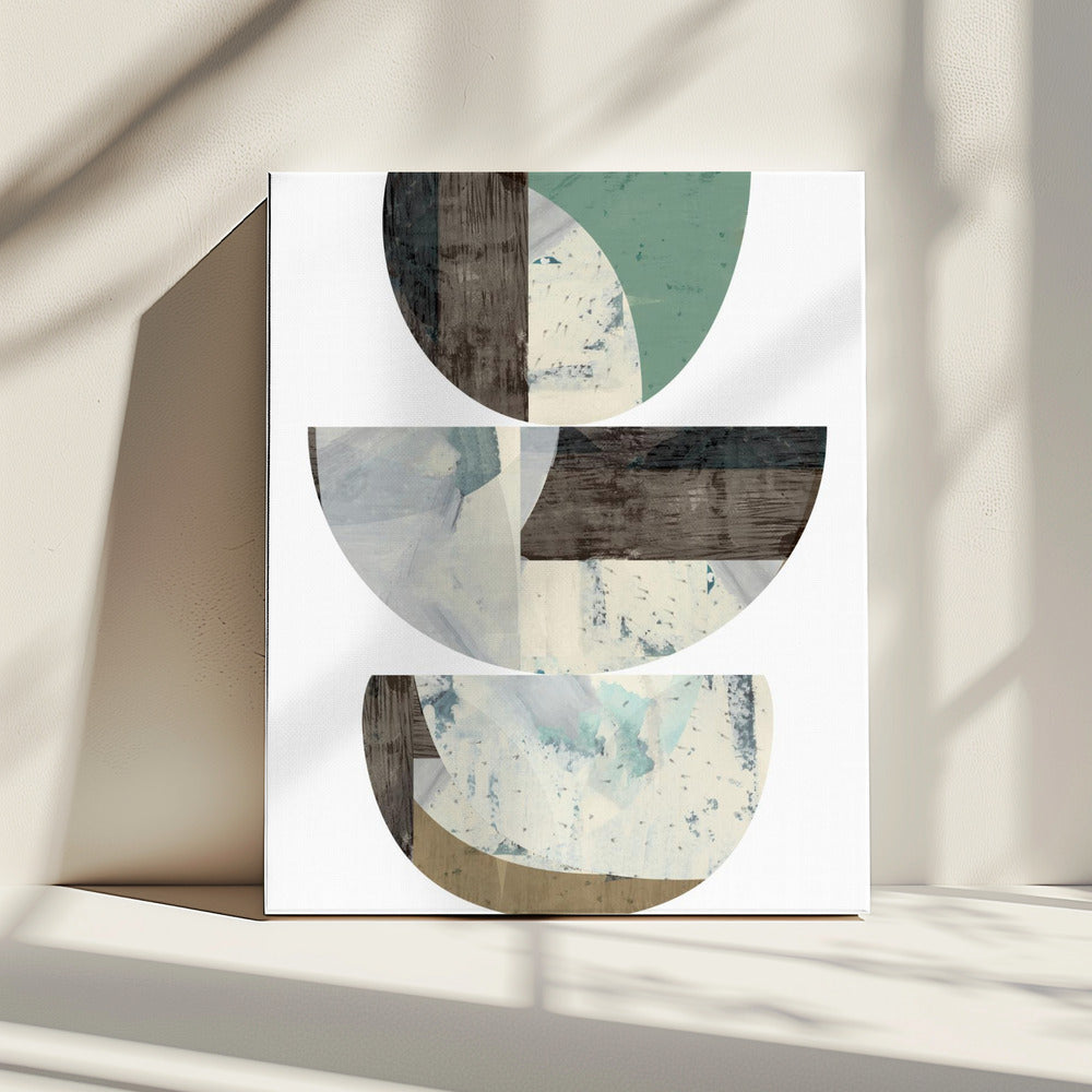 Blue Semi Circles 1 | Canvas