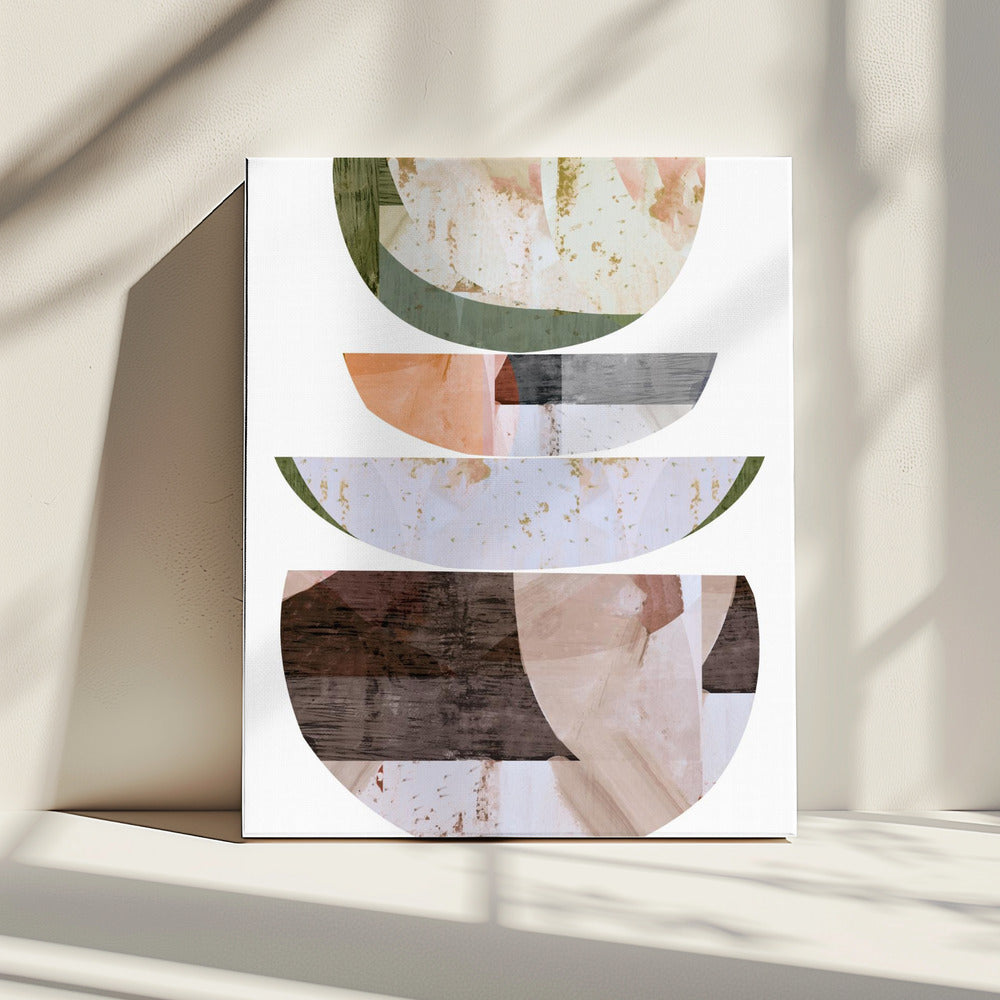 Blue Semi Circles 2 | Canvas