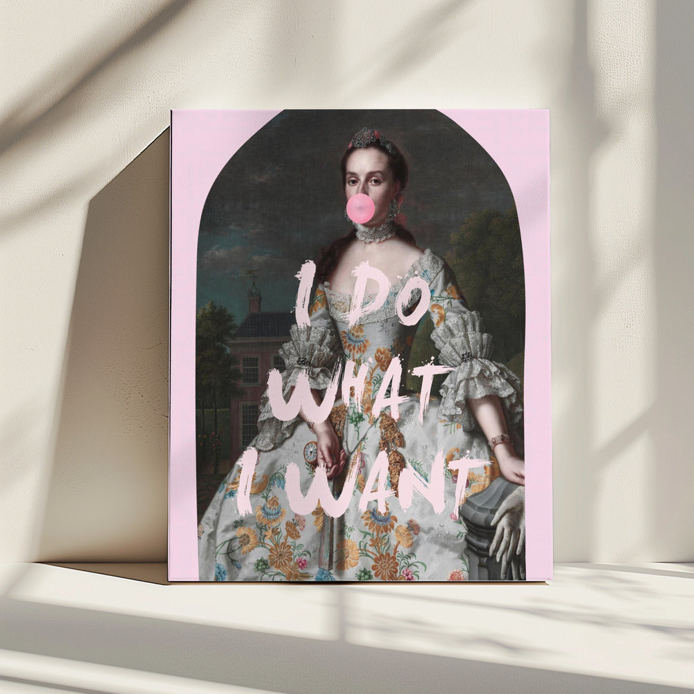 PINK I DO WHAT I WANT MAXIMALIST ART | Canvas